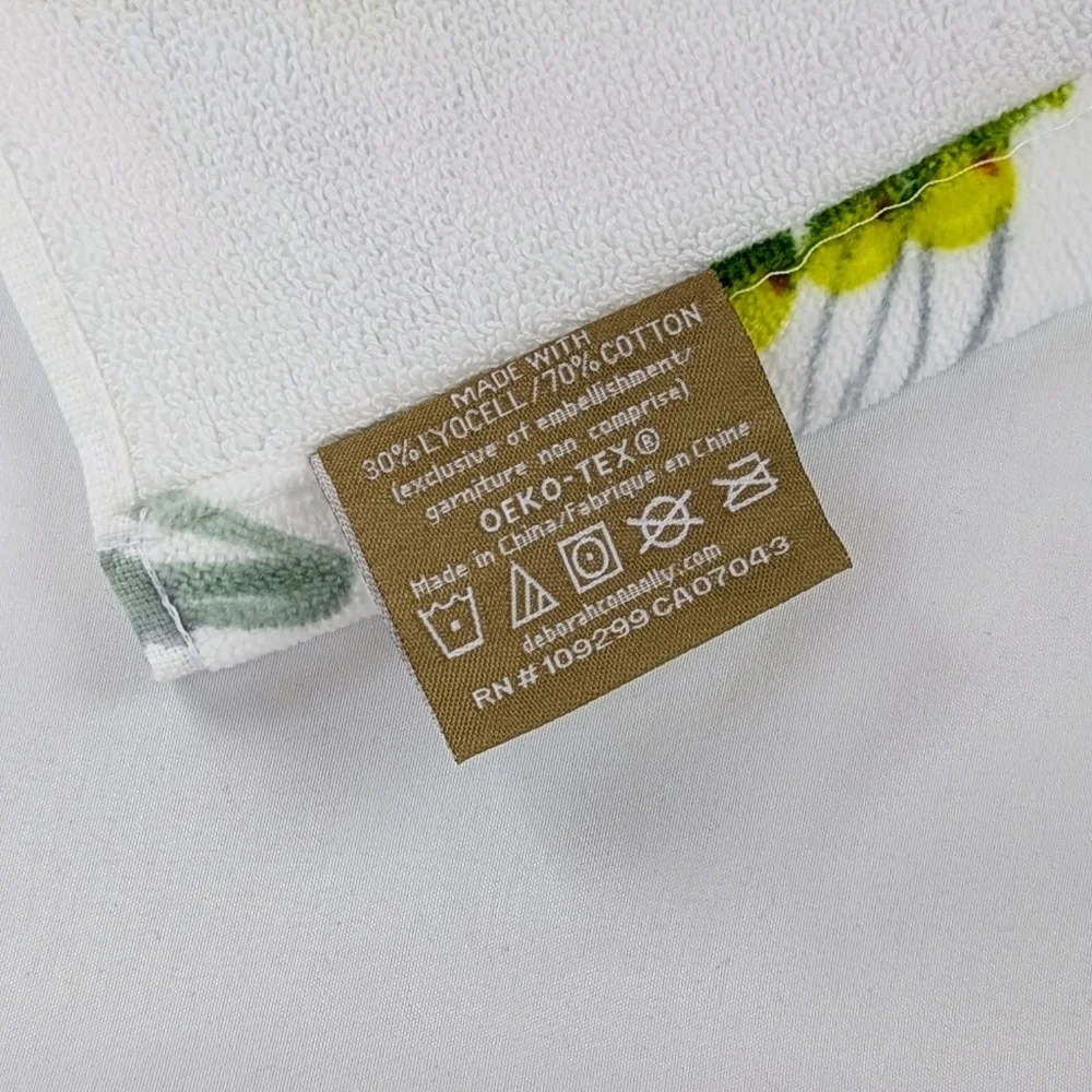 Martini Print Hand Towels Set Of Two Cotton Lyocell 16